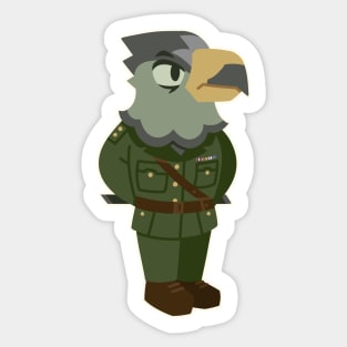 The Captain - Eagle Portrait Sticker